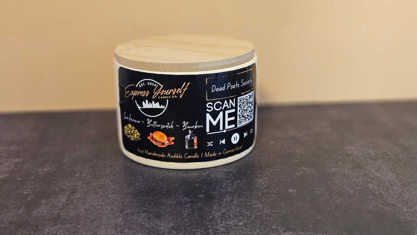 Butterscotch and Bourbon Scented 4oz Candle