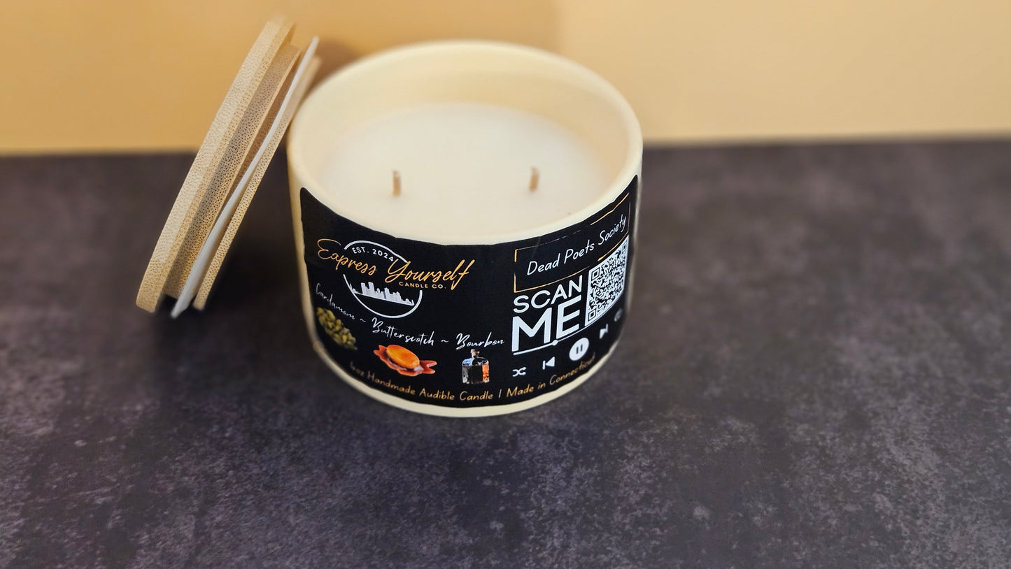 Butterscotch and Bourbon Scented 4oz Candle