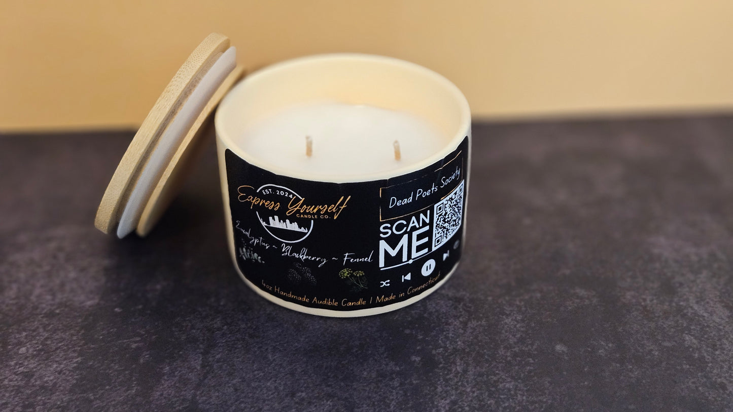 Eucalyptus, Blackberry, and Fennel Scented 4oz Candle
