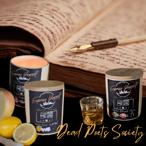 Dead Poets Society Candles (large) - Poetry-Inspired Candles with Audible Stories
