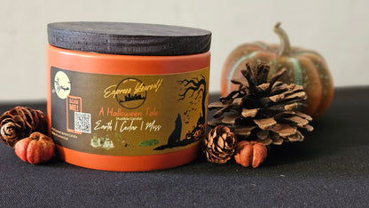A Halloween Candle - Cedar, Earth and Moss Scented Candle