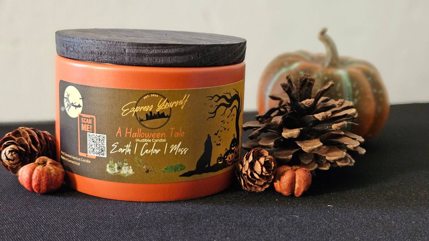 A Halloween Candle - Cedar, Earth and Moss Scented Candle