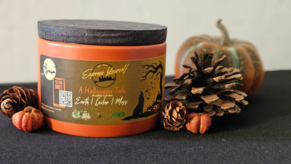 A Halloween Candle - Cedar, Earth and Moss Scented Candle