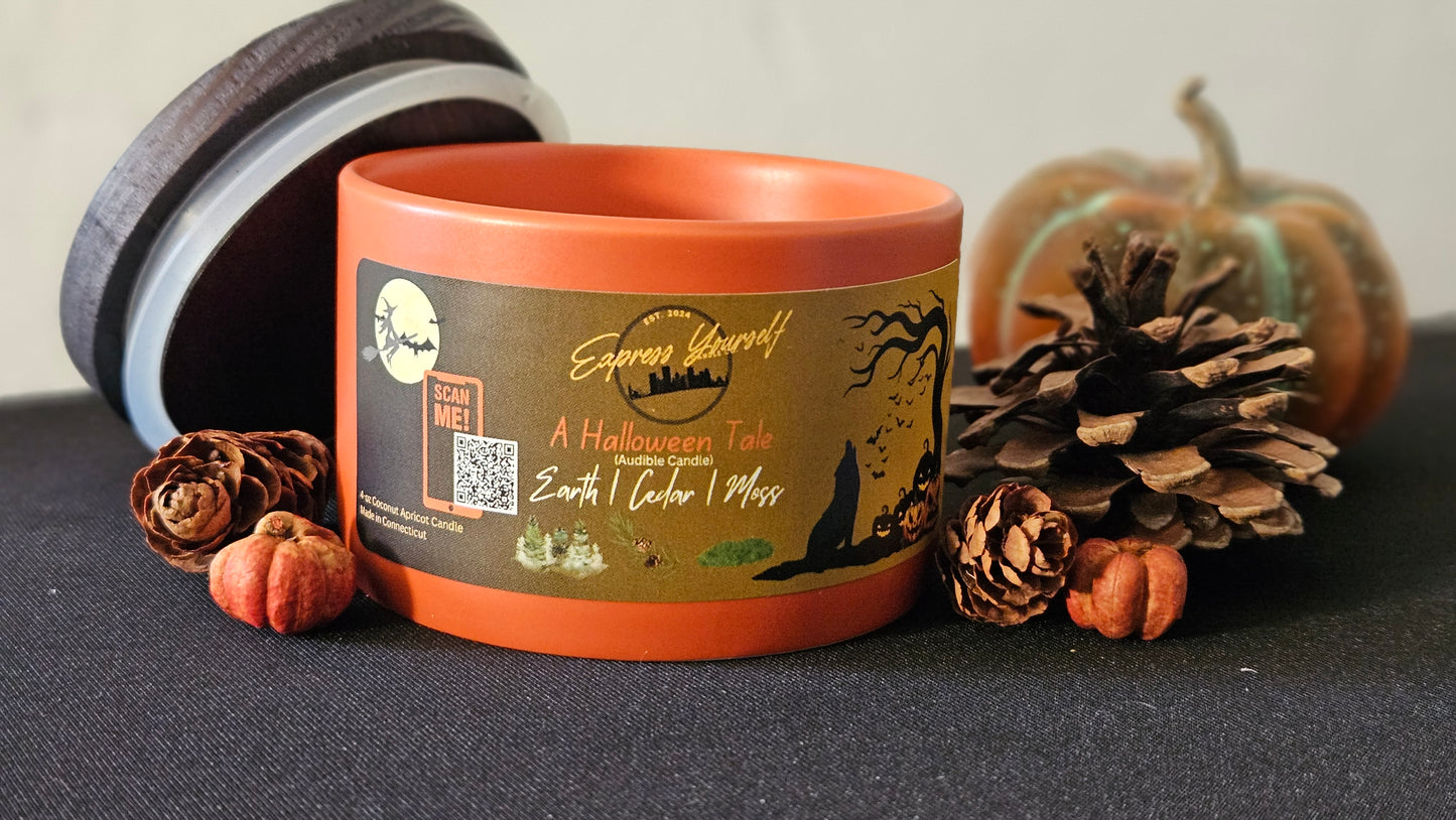 A Halloween Candle - Cedar, Earth and Moss Scented Candle