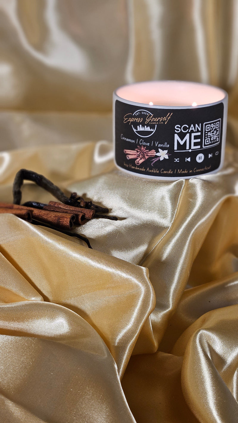 Cinnamon, Clove, and Vanilla Scented Candle by Express Yourself Candle Co