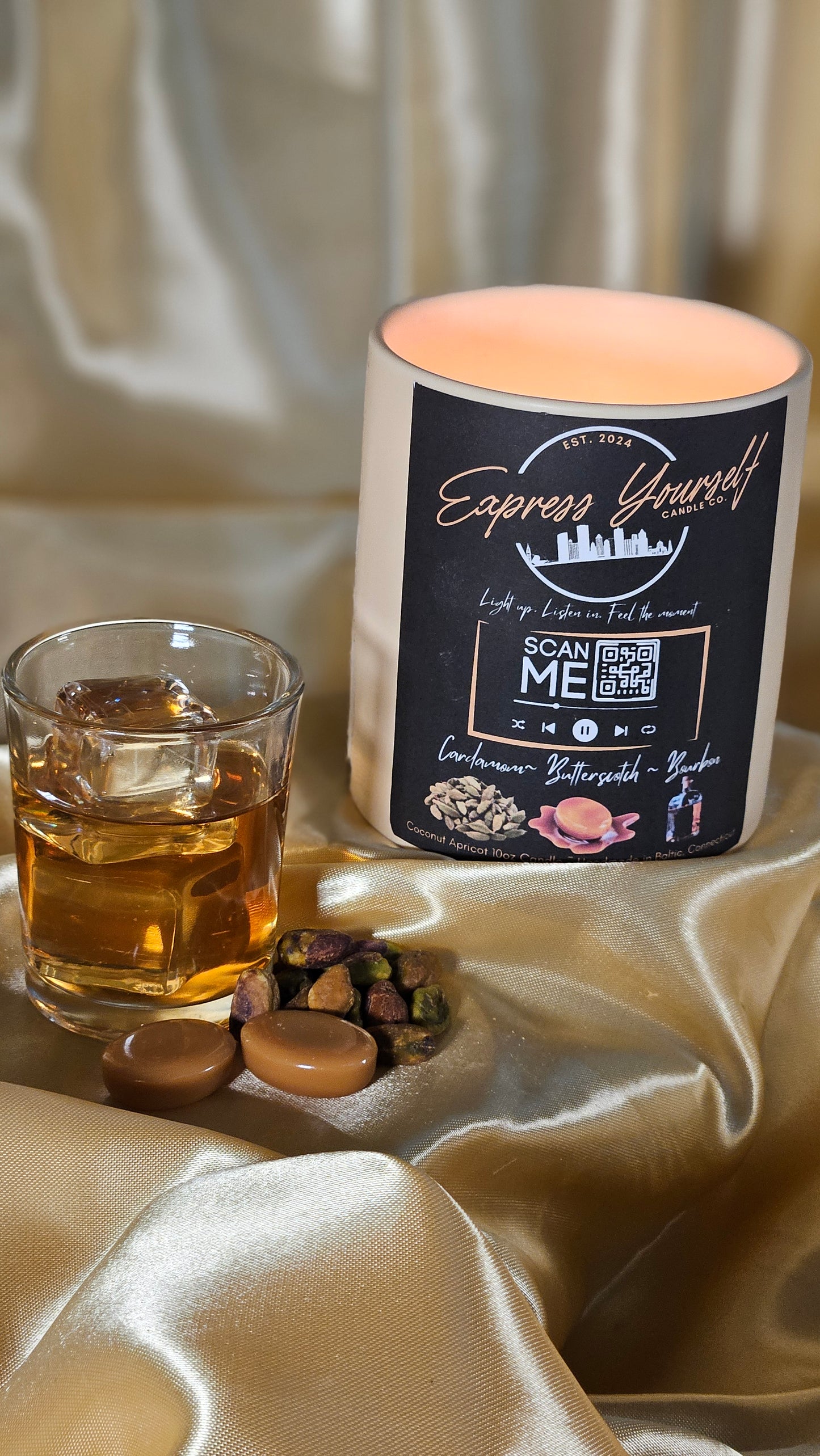 Butterscotch and Bourbon Scented Candle