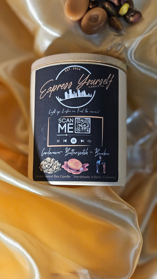 Bourbon Butterscotch Audio Poetry Luxury Candle