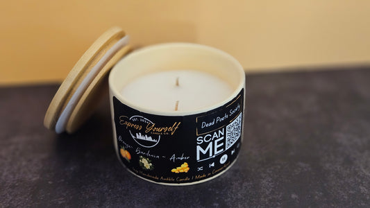 Orange, Gardenia, and Amber Scented 4oz Candle