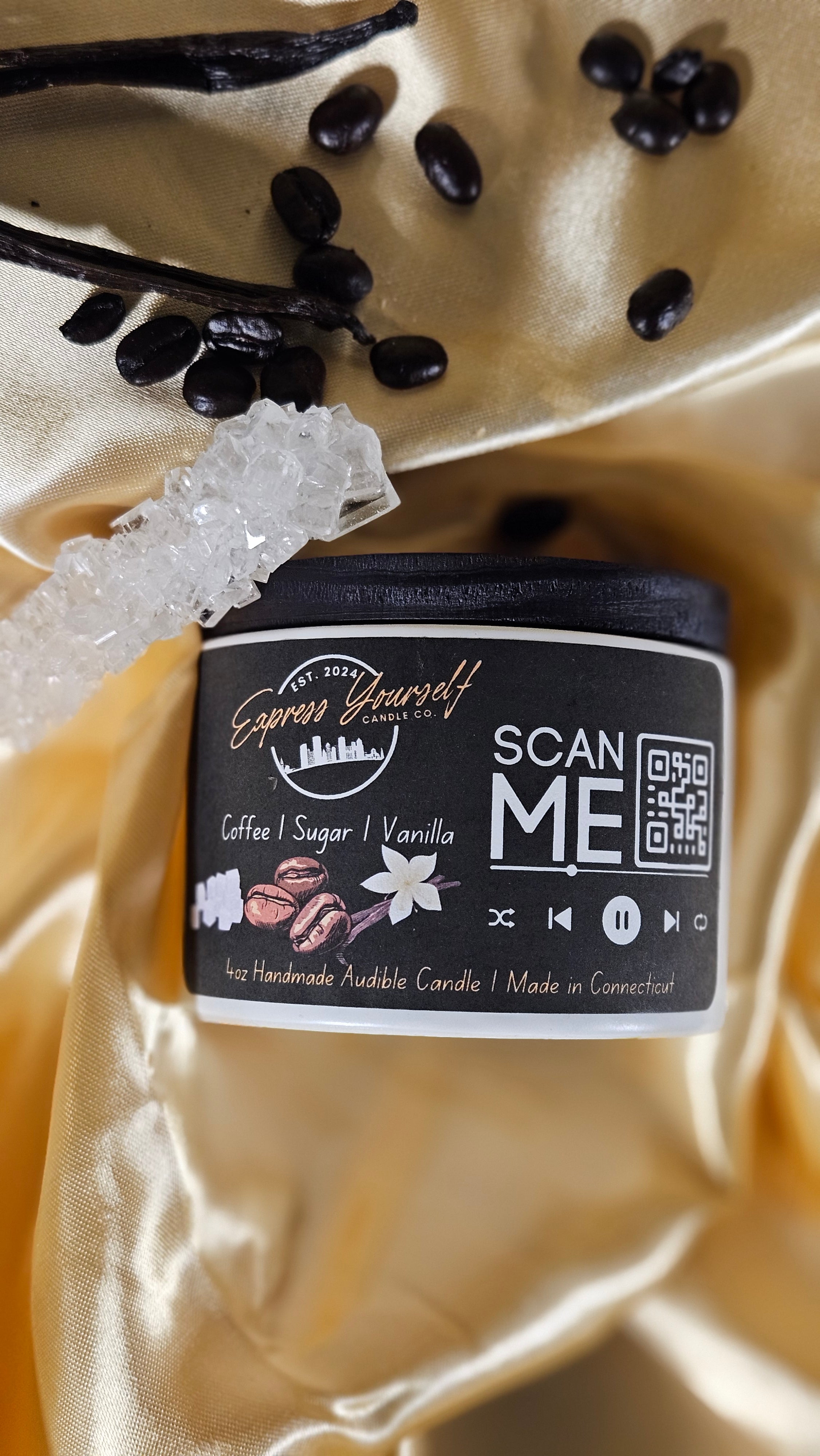 Handmade luxury coffee scented candle