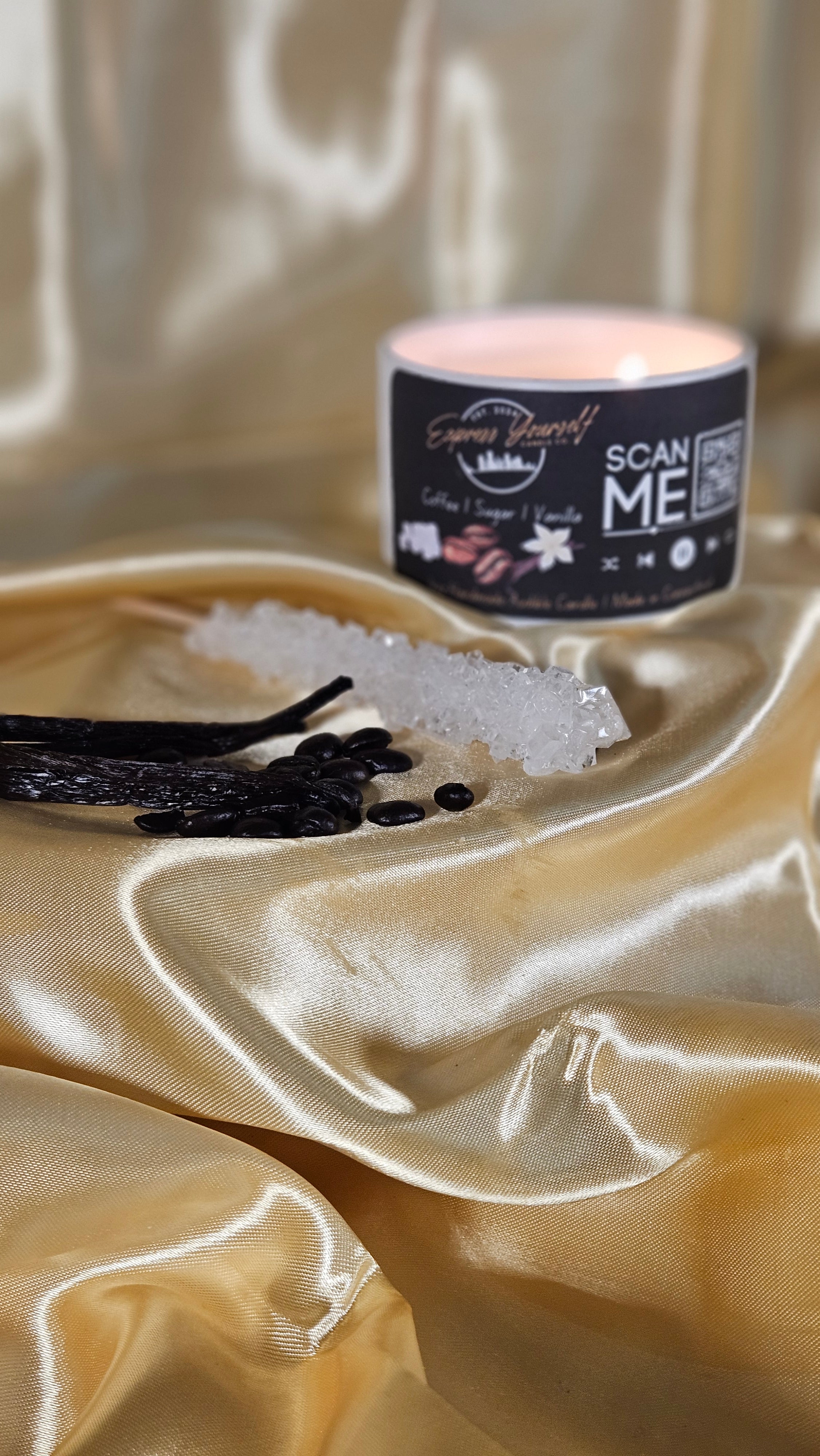 Handmade luxury coffee scented candle