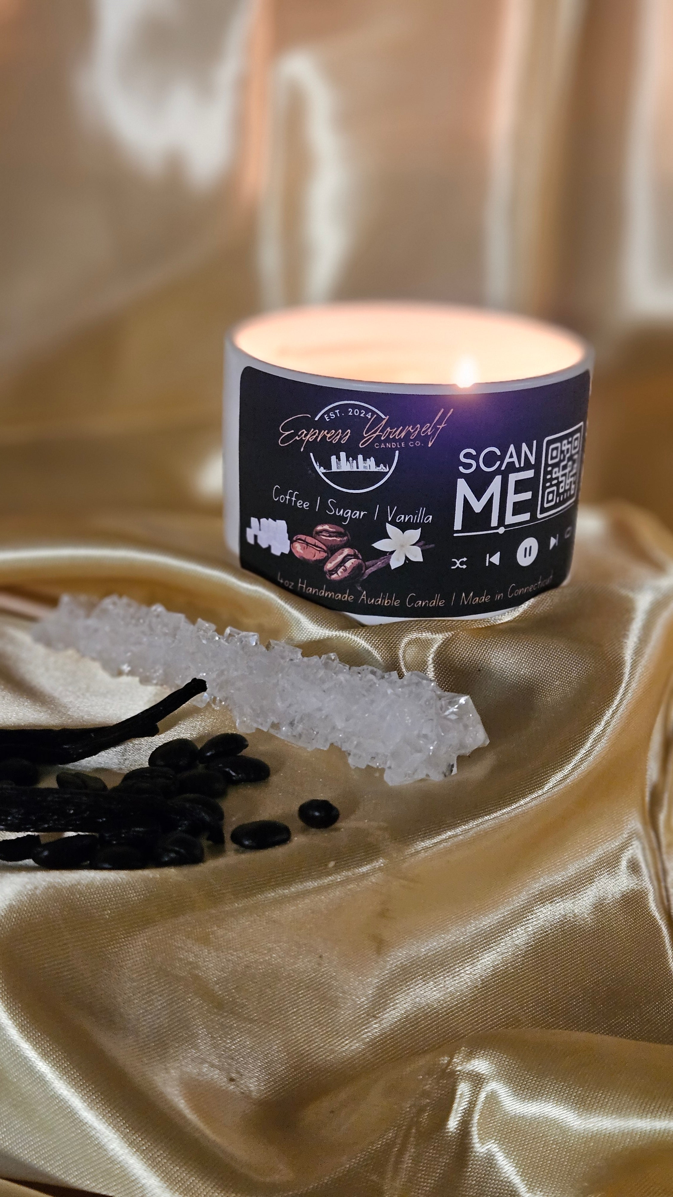 Handmade luxury coffee scented candle