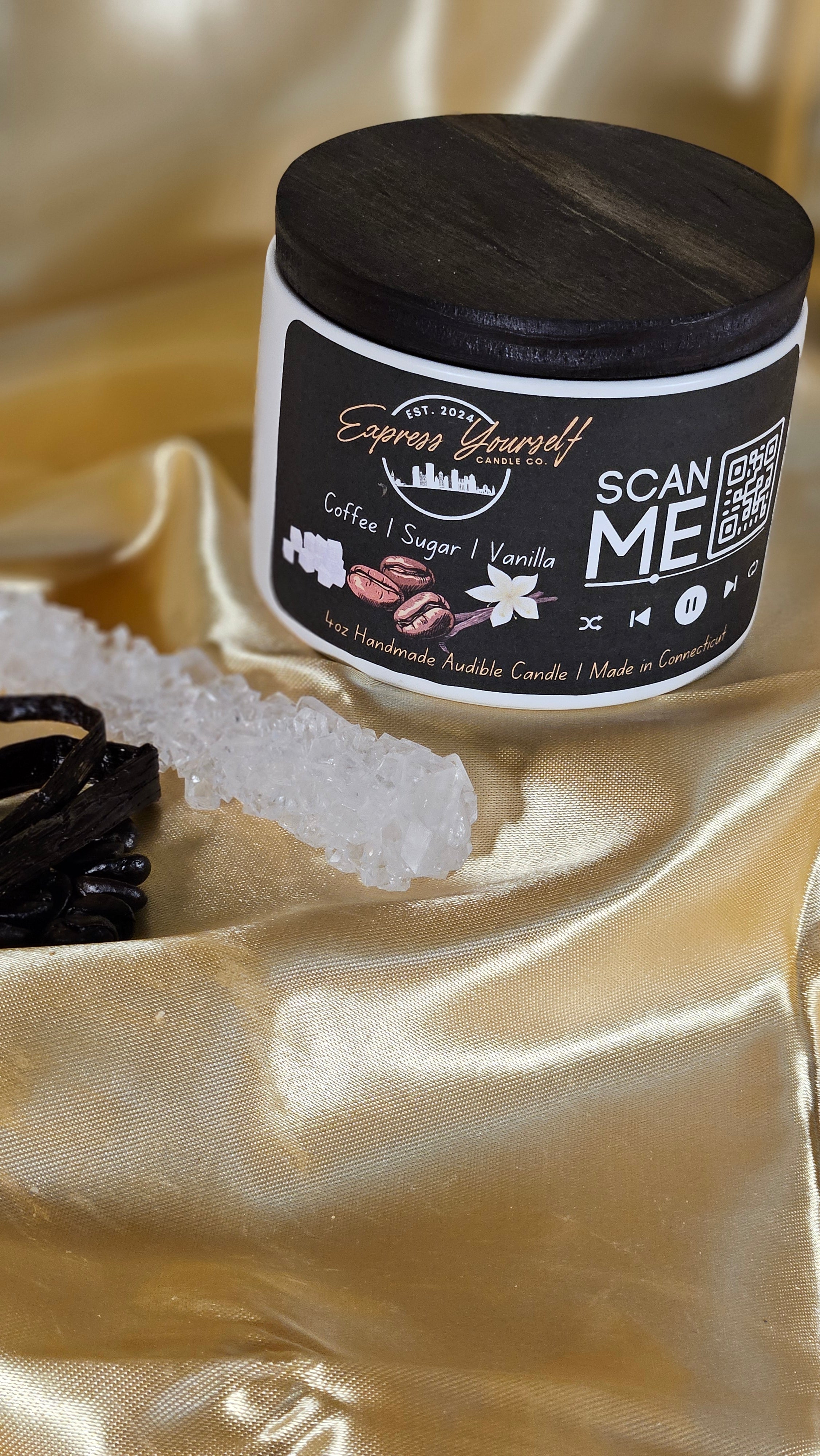 Handmade luxury coffee scented candle