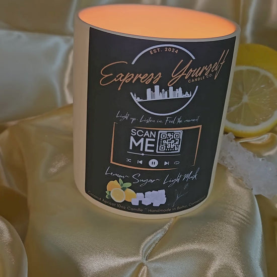 Lemon, Sugar, and Light Musk Scented Candle