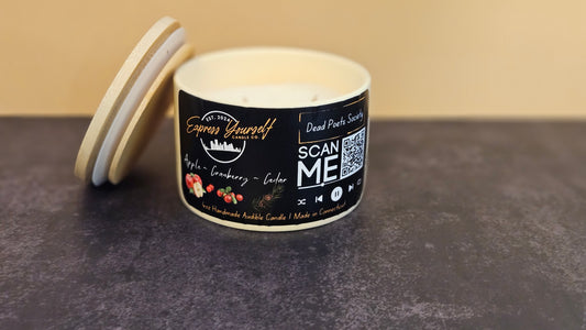 Apple, Cranberry, Cedar Scented 4oz Candle